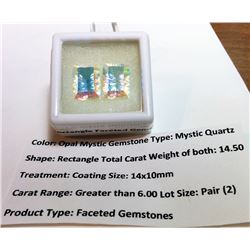 MATCHED OPAL FIRE MYSTIC QUARTZ GEMSTONES