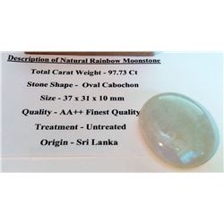 NATURAL RAINBOW MOONSTONE GEMSTONE