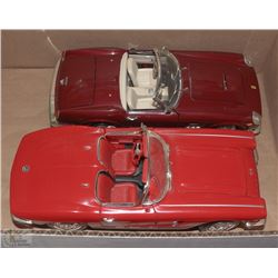 FLAT OF 2 HOTWHEELS DIE-CAST CARS 1-18 SCALE