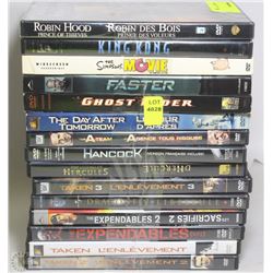 BUNDLE OF 15 DVD MOVIES