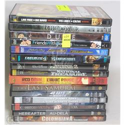 BUNDLE OF 15 DVD MOVIES