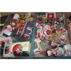 2 FLATS OF NEW CHRISTMAS ITEMS