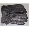 Image 1 : 2 PACK MENS LEATHER GLOVES SIZE LARGE