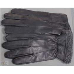 2 PACK MENS LEATHER GLOVES SIZE SMALL