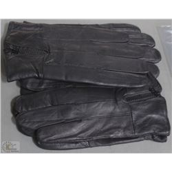 2 PACK MENS LEATHER GLOVES SIZE SMALL
