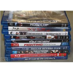 BUNDLE OF 10 BLU RAY MOVIES