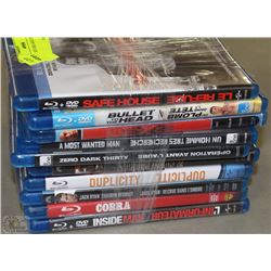 BUNDLE OF 10 BLU RAY MOVIES