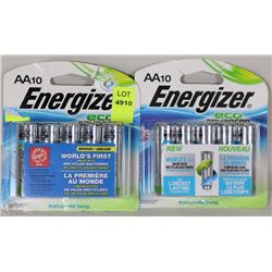 LOT OF 2 PACKS OF AA ENERGIZER ECO ADVANCE