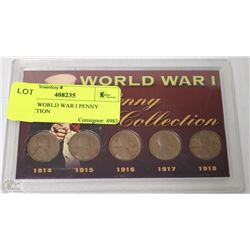 TRP214) WORLD WAR I PENNY COLLECTION