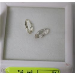 TRP271) NATURAL TOURMALINE 2PCS 1CT FOR EARRINGS