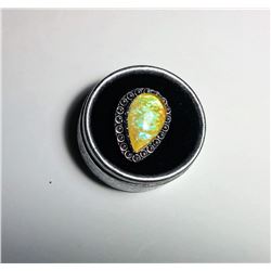 YELLOW AUSTRALIAN TRIPLATE OPAL RING