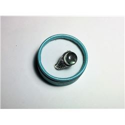 STERLING SILVER & MOONSTONE RING