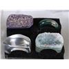 Image 1 : LOT OF 4 ASSORTED ROCK RINGS