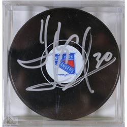 HENRIK LUNDQUIST SIGNED OFFICIAL NHL NEWYORK