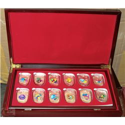 12PC ELECTROPLATED CHINESE COIN SET