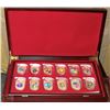 Image 1 : 12PC ELECTROPLATED CHINESE COIN SET