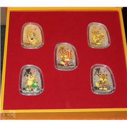 SET OF 5 BEST WISHES YEAR OF THE TIGER