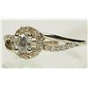 Image 2 : 14K WHITE GOLD DIAMOND RING SIZE 6