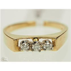 10K YELLOW GOLD DIAMOND RING SIZE 6