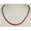 Image 1 : 14K YELLOW GOLD RUBY NECKLACE