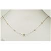 Image 1 : 10K YELLOW & WHITE GOLD DIAMOND NECKLACE