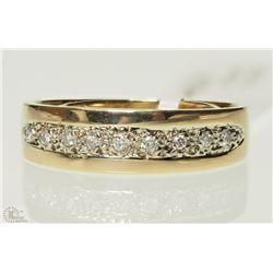 14K YELLOW GOLD DIAMOND RING SIZE 7.5