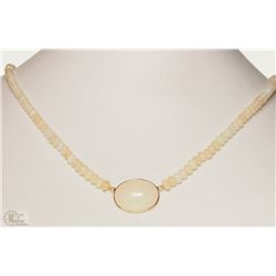 14K YELLOW GOLD OPAL NECKLACE