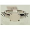 Image 1 : STERLING SILVER OPAL RING SIZE 6.5