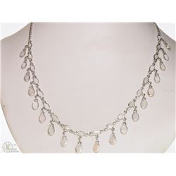 STERLING SILVER OPAL NECKLACE