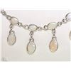 Image 2 : STERLING SILVER OPAL NECKLACE