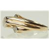 Image 3 : 14K YELLOW AND WHITE GOLD DIAMOND RING SIZE 5.5