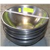Image 1 : 1 DOZ STAINLESS STEEL 10" BOWLS