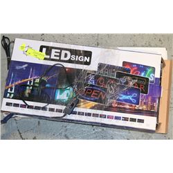 LOT OF 2 LED LIGHTS INCL "WELCOME" AND "SALE"