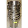 Image 1 : 7 STAINLESS STEEL ICE BUCKETS