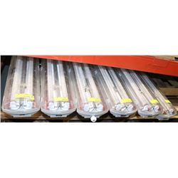 LOT OF 6 FLUORESCENT LIGHT FIXTURES