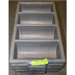 LOT OF 4 CUTLERY TRAYS