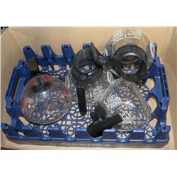 BOX OF COFFEE POTS