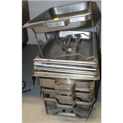 LOT OF 9 INCOMPLETE CHAFFING DISHES