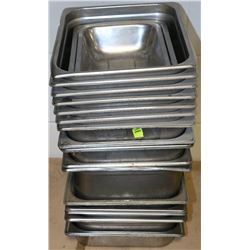 LOT OF 17 HALF SIZE INSERTS VARIOUS DEPTHS