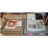 Image 1 : SHARP ER-A 450T ELECTRIONIC CASH REGISTER & BOX OF