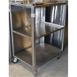 STAINLESS BUS CART 24"X16"X32"H