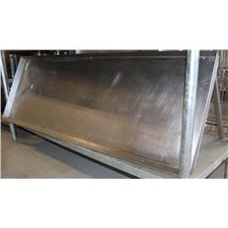 STAINLESS STEEL WALL MOUNT TRAY RACK 63" WIDE X22"