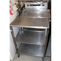 LOT OF 3 S/S CARTS ON CASTORS