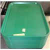 Image 1 : LOT OF GREEN PLASTIC TRAYS
