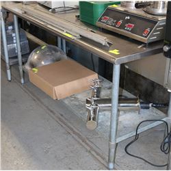 72"X30" S/S PREP TABLE