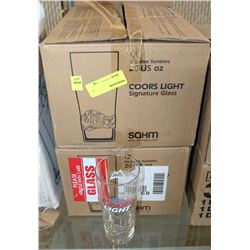 19 COORS LIGHT 20 US OZ TUMBLERS