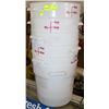 Image 1 : 6-18 QT CAMBRO STORAGE/MEASURING CONTAINERS