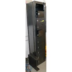 10 DOOR BLACK METAL LOCKER