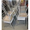 Image 1 : LOT OF 14 GREY METAL CHAIRS