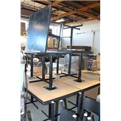 LOT OF 12 - 36.5"X36.5" DINING TABLES